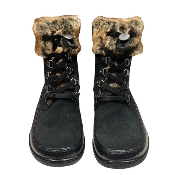 Clarks Black Kearns Ramsey Leather Boot Black SZ 6.5 - Picture 4 of 11